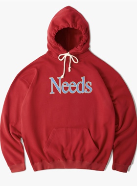 现货 SERVING YOUR NEEDS/NEEDS HOODIE抓绒印花带帽卫衣 四色选