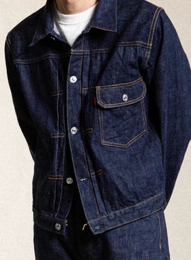 MILITORA47506秋冬新款美式复古纯棉赤耳复古一代牛仔夹克外套