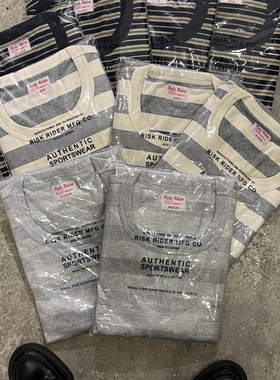 RiskRider1940Ssportswea 全棉条纹口袋T  土耳其有机棉R2078-S