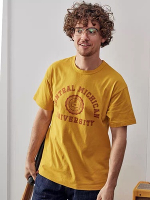 做旧学院RemainsRugged宣传T恤