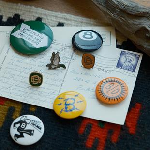 烤漆徽章胸针勋章Pin现货 搭配复古潮流ivy配饰 DAMBOLAND 巴恩风