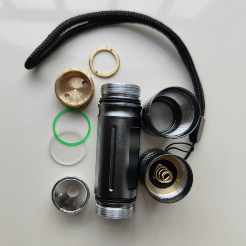 18650手电筒外壳小直筒套件DIY配件不含灯珠和驱动板铜电路仓