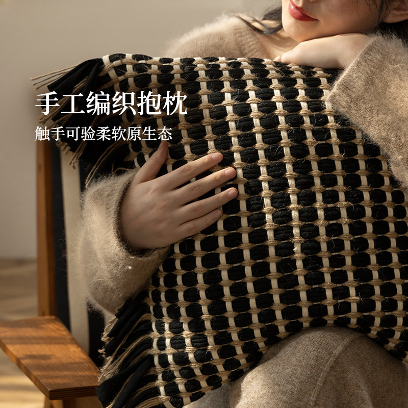 抱枕沙发客厅轻奢高级感靠枕靠背样板间民宿侘寂风飘窗大靠背垫,居家布艺,靠垫/抱枕,淘宝优惠券,粉丝福利购,淘宝优惠卷