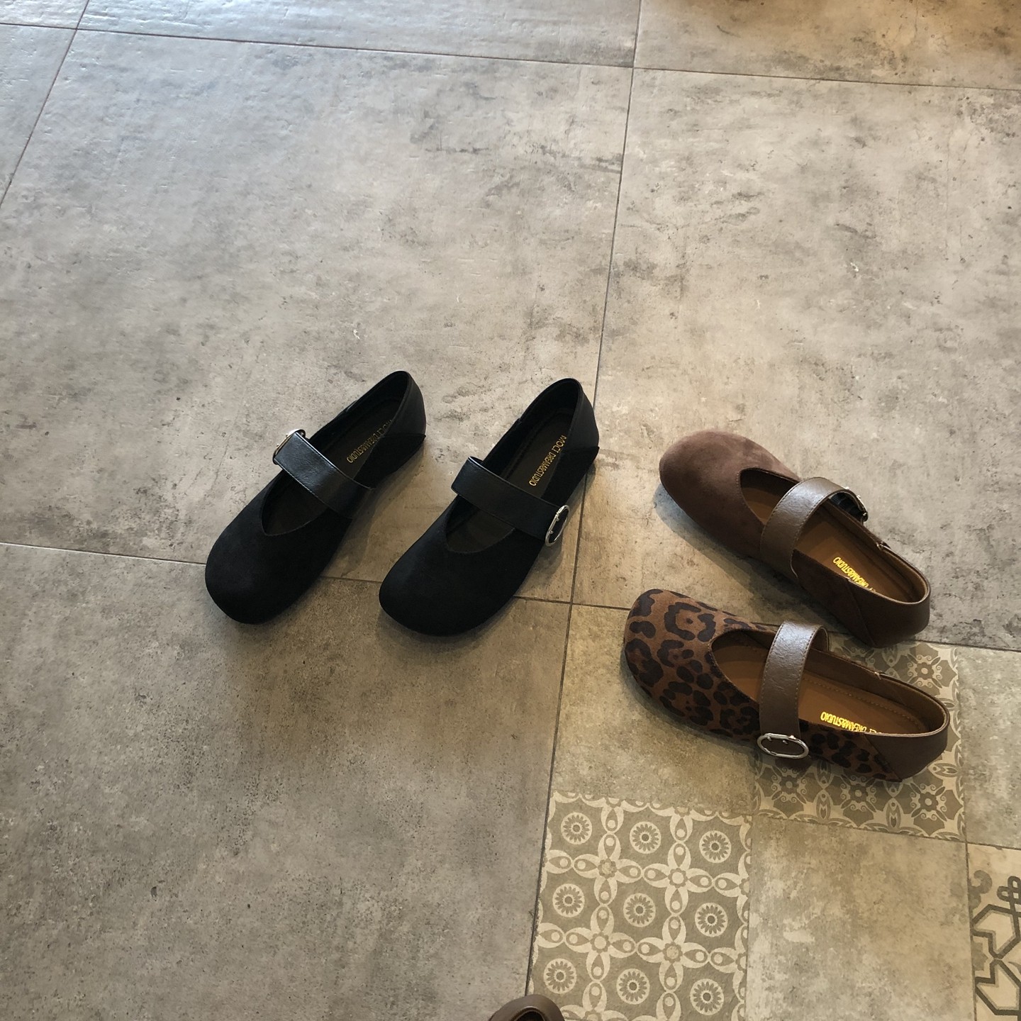 复古风性感豹纹绒面方头平底玛丽珍鞋女2026春新款皮带扣浅口单鞋,女鞋,浅口单鞋,淘宝优惠券,粉丝福利购,淘宝优惠卷