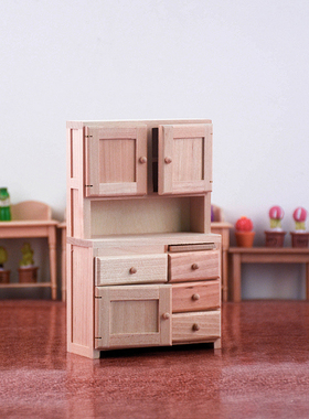 桦木工艺品田园娃娃屋纯手工储物