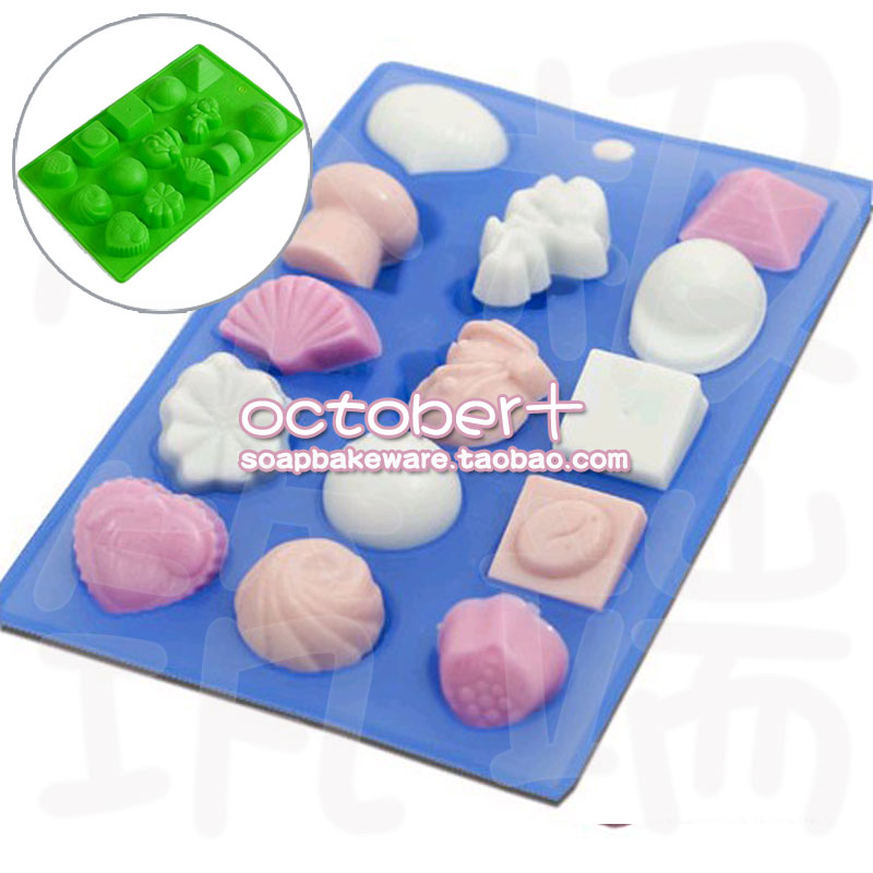 Silicone Chocolate Candy Mold Tray diy巧克力硅胶冰模手工皂模