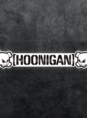 魅影车贴 HOONIGAN 漂移大师KENBLOCK改装反光贴 汽车装饰贴