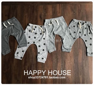宝宝夏天薄裤子宝宝夏天大PP裤收口薄裤子空调裤哈伦裤宝宝裤子