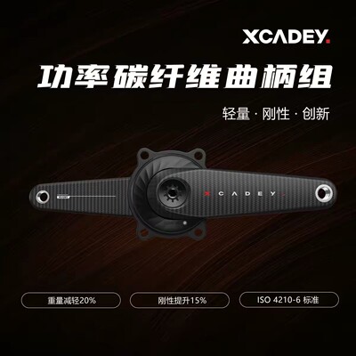 XCADEY碳纤维曲柄盘爪功率计组