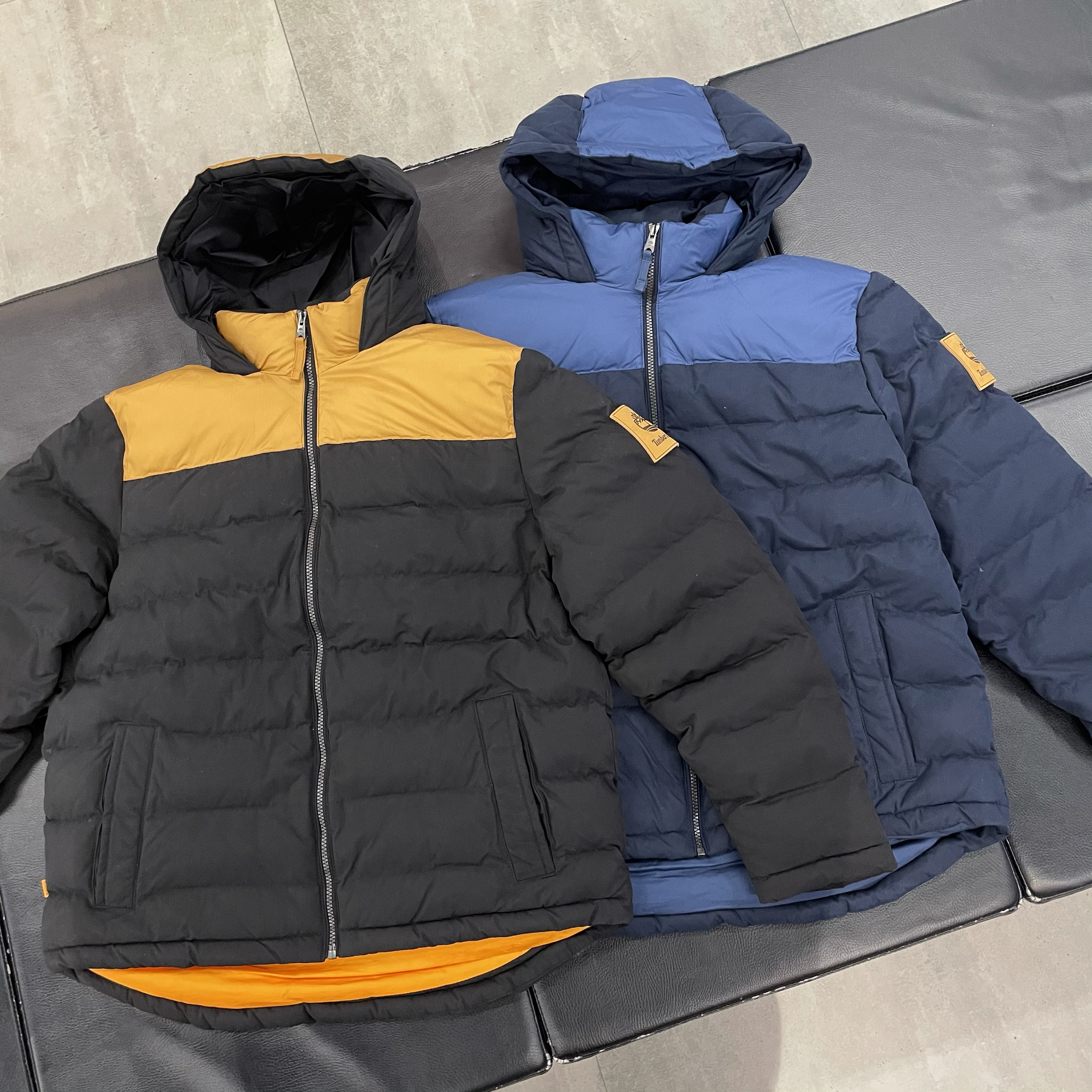 Timberland 男子户外防风防雨保暖拼接拉链加厚连帽棉衣棉服A2ET1
