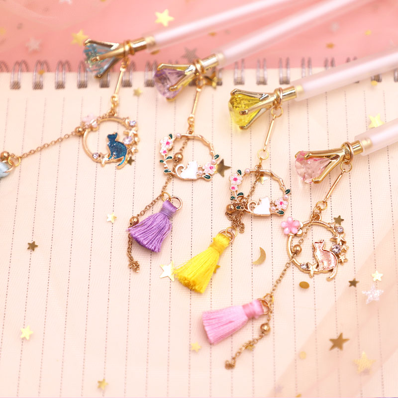 卓比森新款摇铃曲挂件活动铅笔可爱古风少女心流苏吊坠笔0.5/0.7