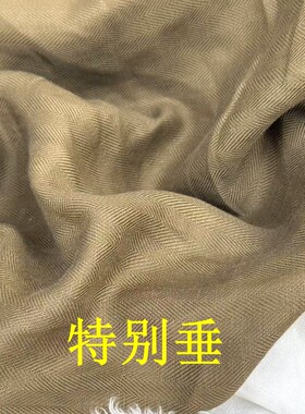定制单加密亚麻面料人字纹时装亚麻棉裤子外套西装布料不透特别垂