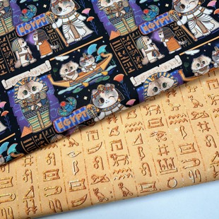 独家版权 法老猫咪 全棉细帆 手工包 手帐本 宠物窝 DIY面料