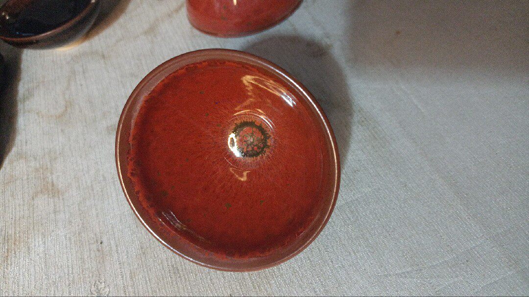 福建建盏火凤凰盏杯90mmx55mm