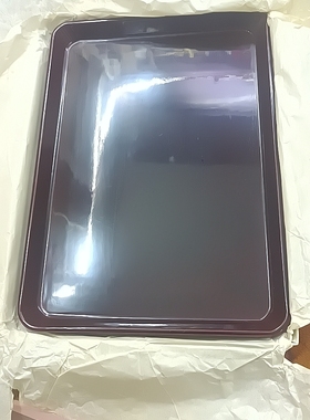 进口漆器木胎漆器长方形复古棕黑色360mmx255mmx25mm