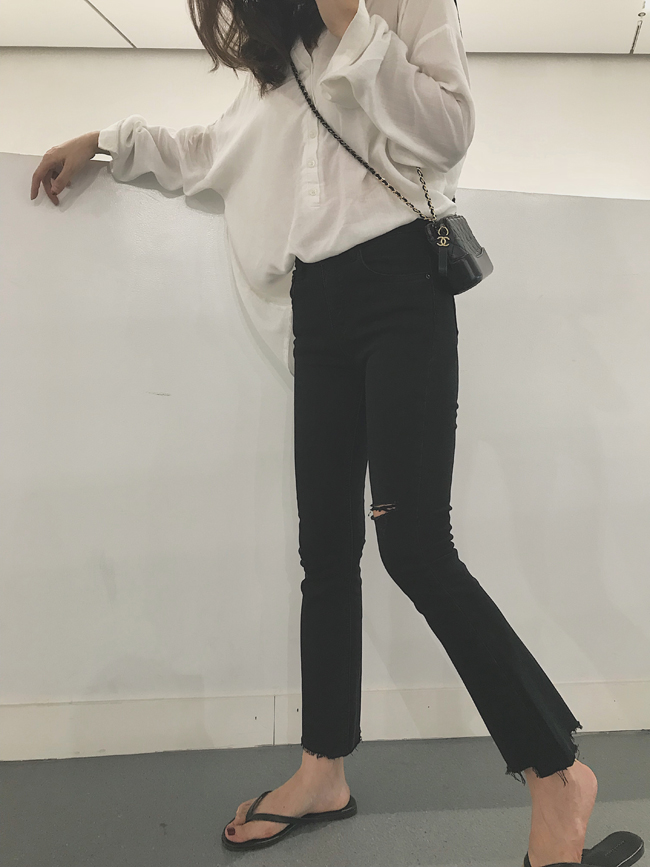 MINI XIN ÔçÇïCHAOÓÐÐ͸ßÑü½ôÉíºÚÉ«µ¯Á¦ÆÆ¶´Å£×пã΢À®ÏÔÊݳ¤¿ã