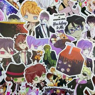 50张魔鬼恋人DIABOLIK LOVERS日本动漫旅行箱笔记滑板车涂鸦贴纸