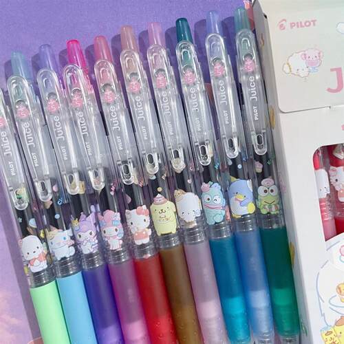 鸥喫茶0.5pilot中性笔限定mm百乐笔三丽果汁juice现货新款日本