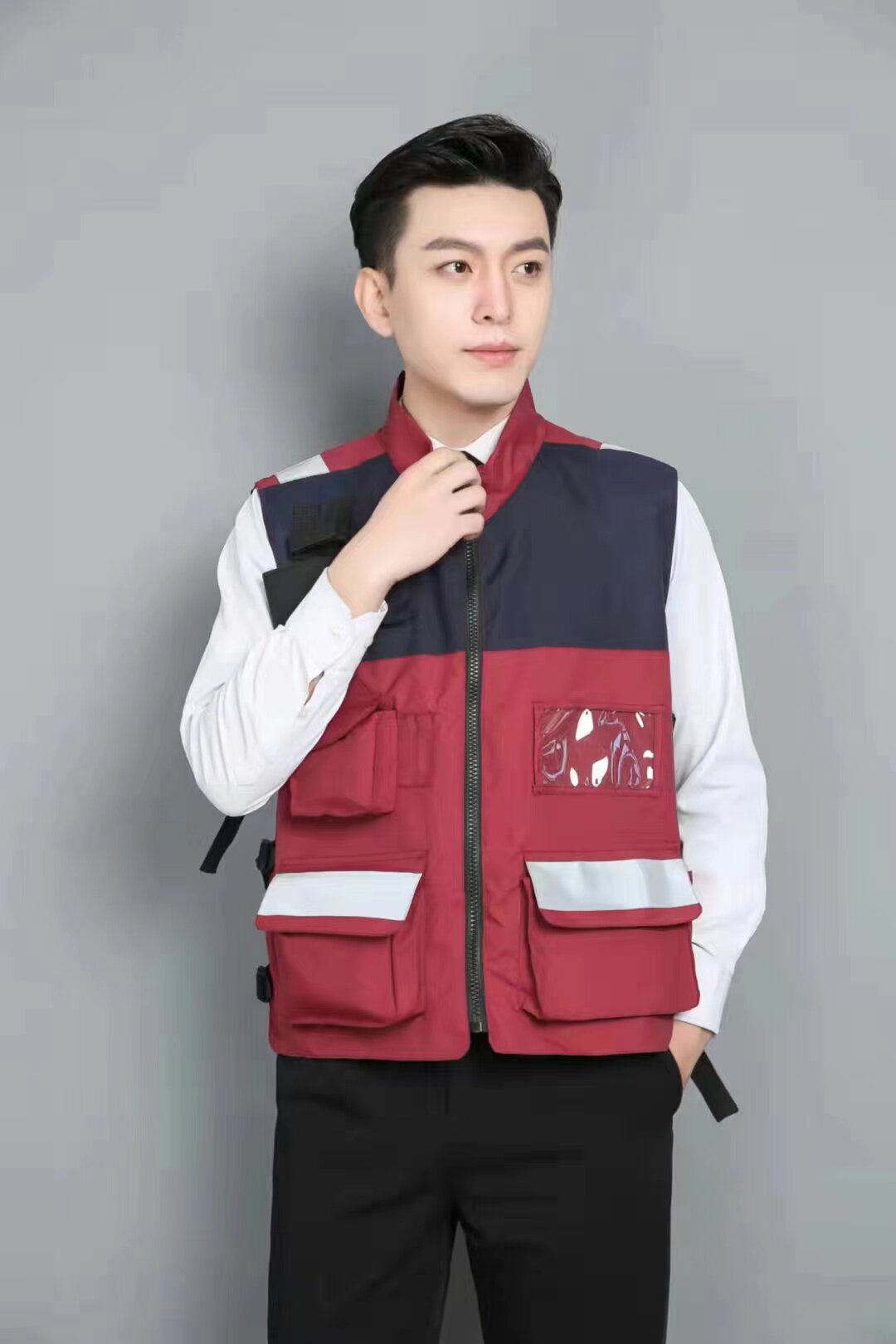 중국 건강 응급 구조 팀 조끼 응급 처치 야외 CDC 멀티 포켓 작업복 조끼 맞춤형