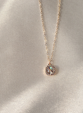 Hi Onion 14K包金超闪锁骨链百搭项链小众优雅高级感 店主自留