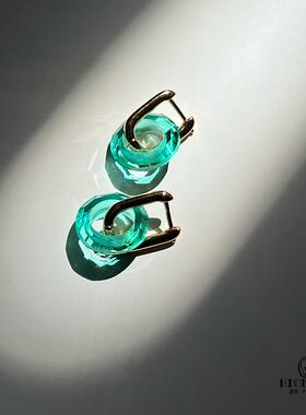 欧美彩色可拆分个性耳环