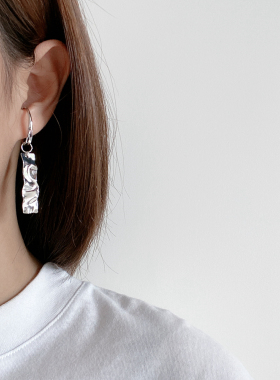 Hi Onion原创月球旅行记 925银小众情侣无耳洞耳夹耳环气质高级感