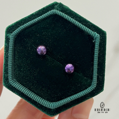 HiOnionS925银哥特风珍珠耳钉