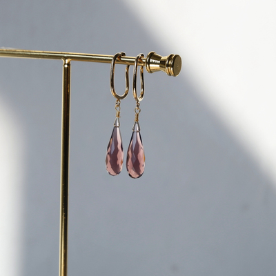 onion原创开罗紫玫瑰简约风耳挂