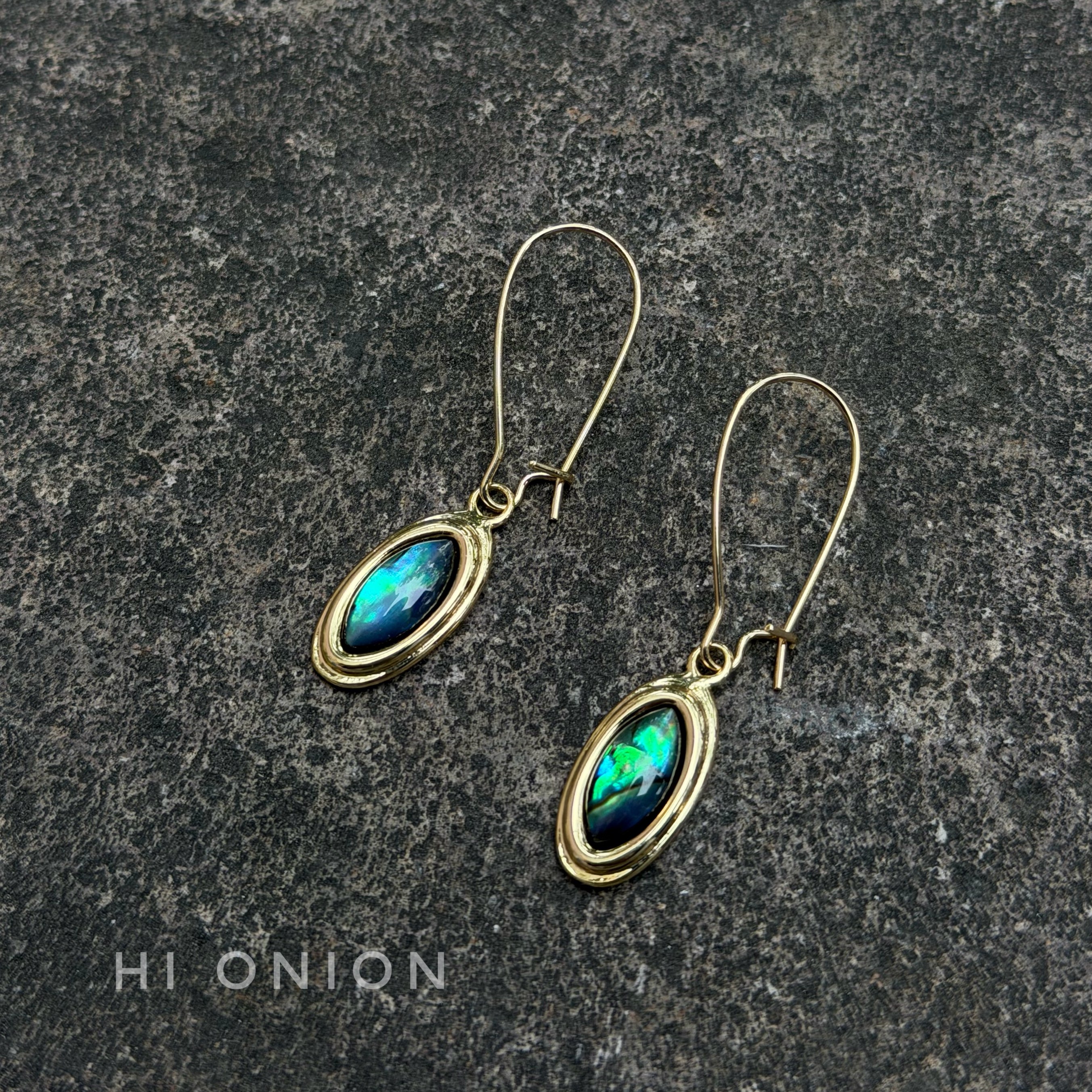 HiOnion 修饰脸型天然幻彩鲍鱼贝马眼耳环小众复古耳夹百搭个性,饰品/流行首饰/时尚饰品新,耳环,淘宝优惠券,粉丝福利购,淘宝优惠卷