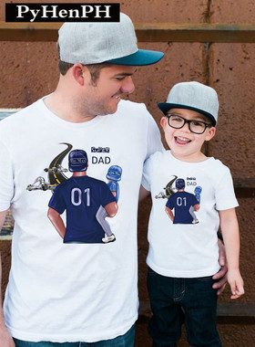 Super Father T Shirt 夏季热卖欧美风爸爸儿子父子亲子装T恤短袖