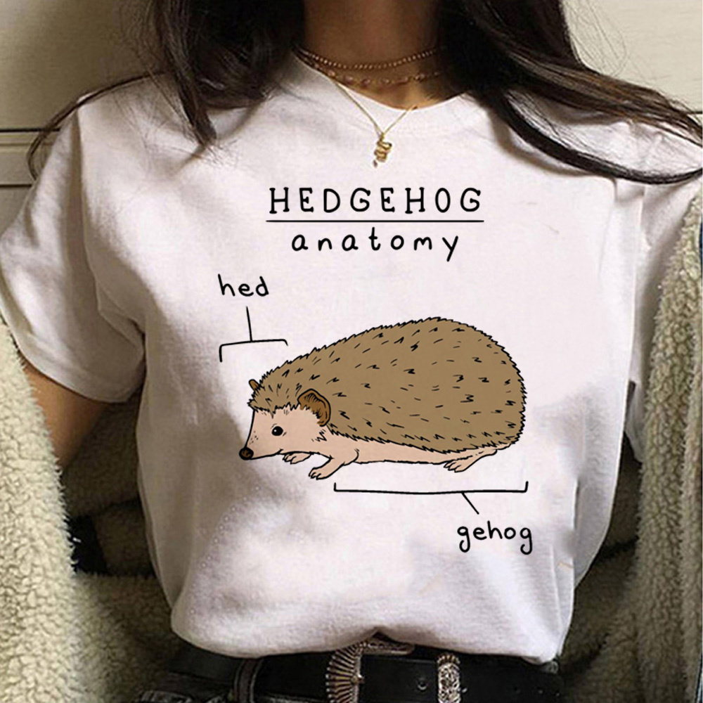 体恤衫2023年潮流时尚Hedgehog青少年夏季T桖男女短袖新款t恤夏季