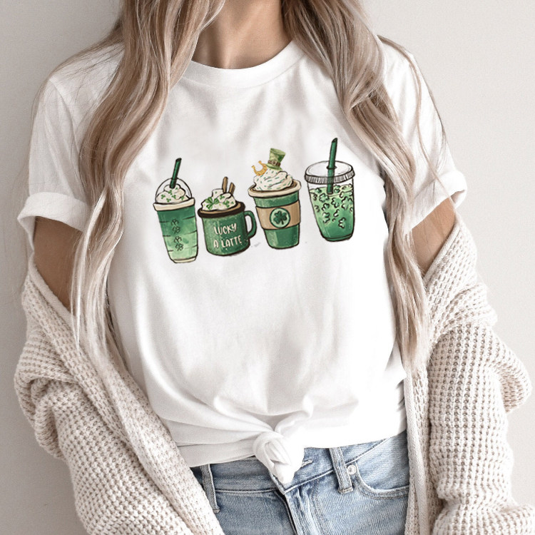 Iceream T shirt 欧美风潮款冰淇淋T恤短袖女学生宽松上衣体恤衫