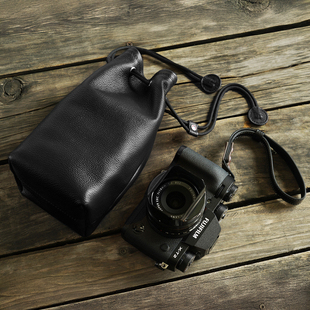 富士XT5 XT30ii XT4 XM5 GFX100sii收纳保护包袋牛皮套加厚防震