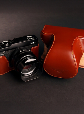 手工牛皮 富士XE1 XE2 XE2S真皮保护套相机包皮套配件全包收纳袋