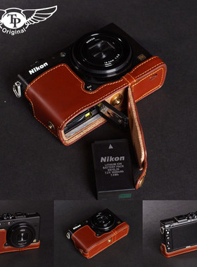 台湾TP 适用于尼康Coolpix A真皮相机包底座Nikon A保护套 牛皮套
