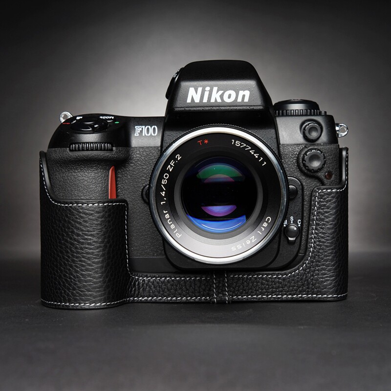 手工牛皮 适用于Nikon尼康F100胶片机保护套F80相机包真皮套 配件