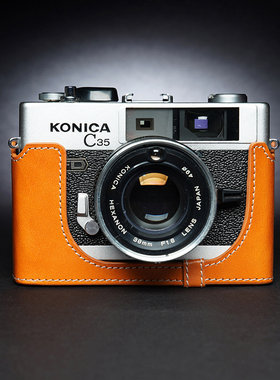 真牛皮Konica柯尼卡C35 EF3 FD AUTO S3相机包胶片机保护套壳配件