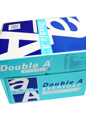 DoubleA进口复印纸 达伯埃A4 A3 80g 70g 打印纸 2500张/箱整箱包