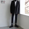 men's wear the republic of korea Dongdaemun suit Self cultivation Korean Edition British style Self cultivation Double-breasted leisure time Blazer