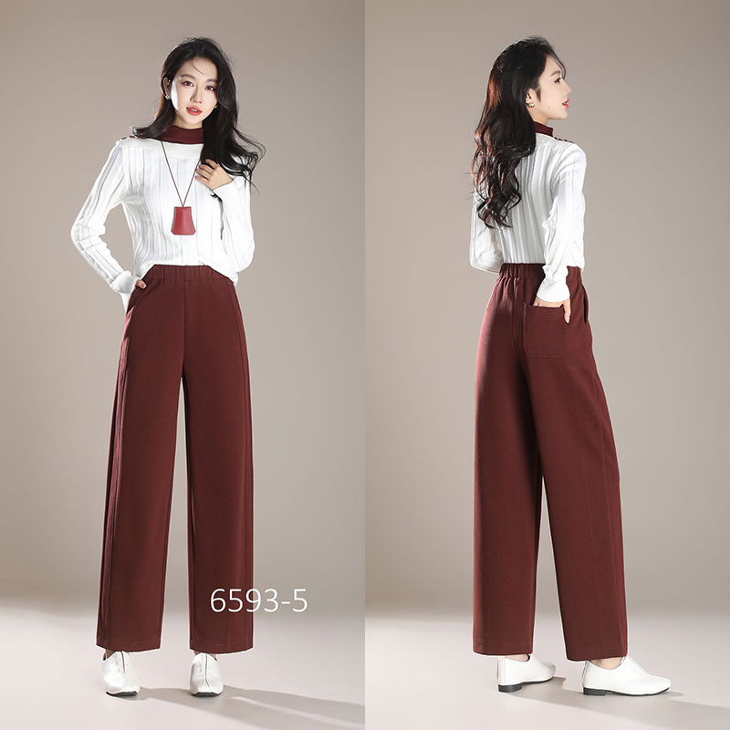 高腰香蕉裤直筒长裤镰刀裤阔腿