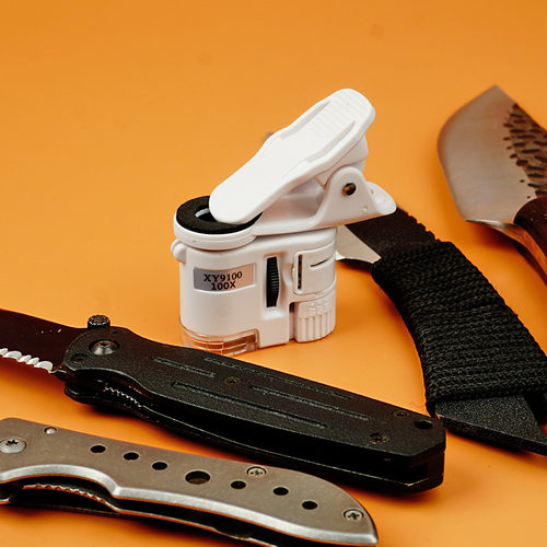 高清带灯磨刀看刀刃放大镜砂纸数