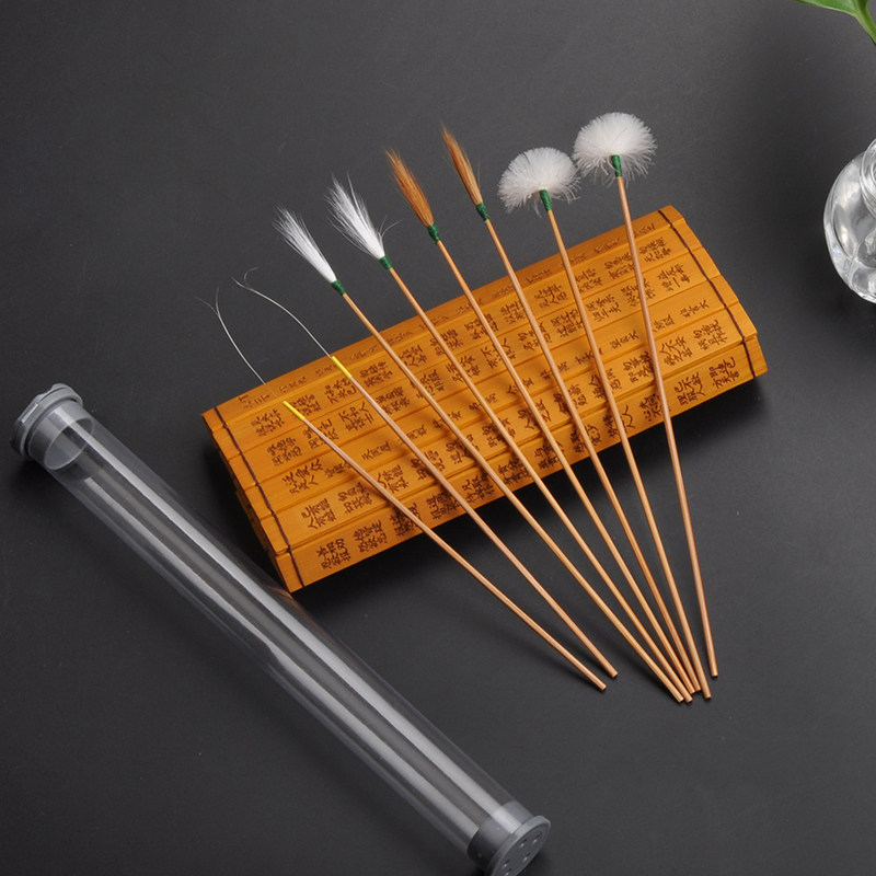 天艺老竹柄系列采耳工具套装掏耳朵工具鹅毛白鹤毛马尾鸡毛棒组合