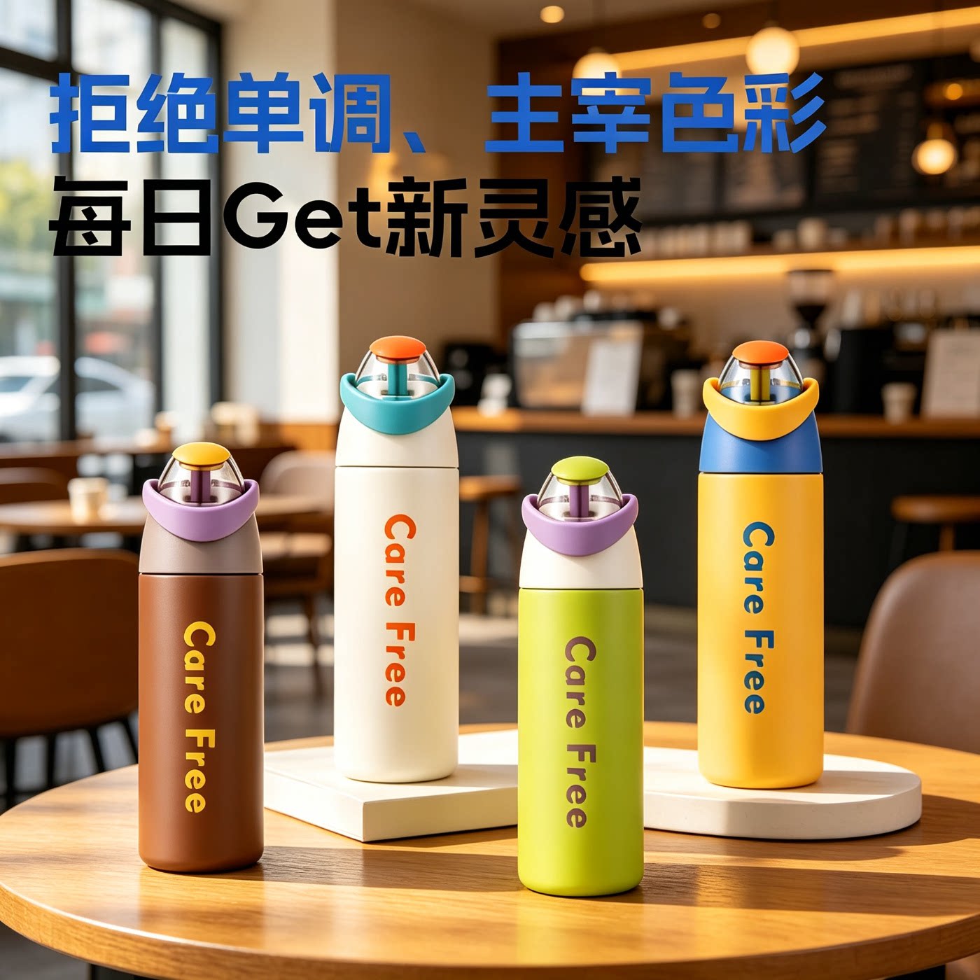 户外不锈钢保温杯高颜值