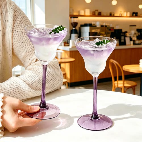 高颜值女生高脚杯家用鸡尾酒杯