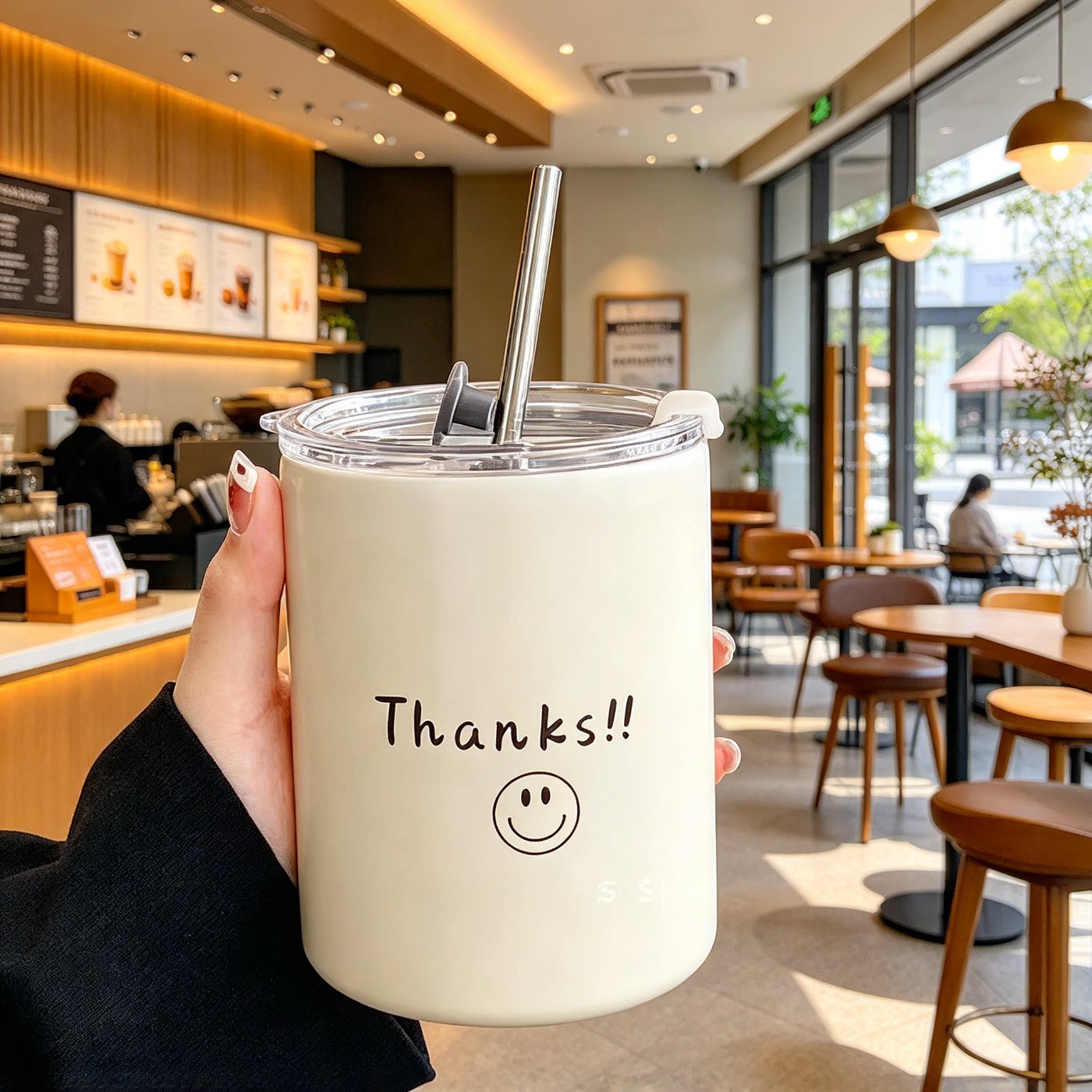 小众情侣玻璃马克杯办公室咖啡杯