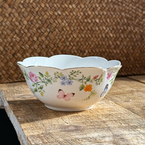 外贸原单创意蝶恋花陶瓷花瓣米饭碗小碗水果沙拉冰淇淋小碗小饭碗