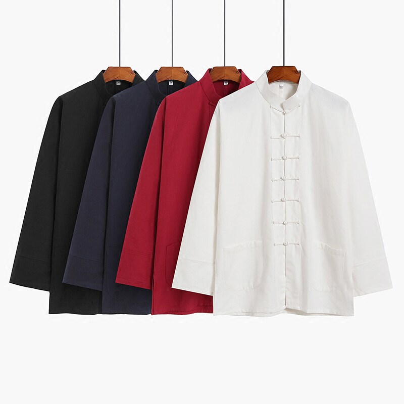 中式汉服盘扣长袖上衣传统