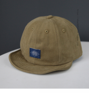 日系简约贴布短檐软顶棒球帽女春夏街头小众工装 风遮阳鸭舌帽男潮