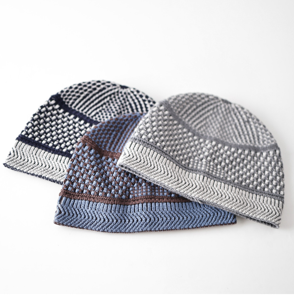 秋冬新款复古提花针织帽男女同款简约百搭防风保暖护耳毛线帽子,服饰配件/皮带/帽子/围巾,帽子,淘宝优惠券,粉丝福利购,淘宝优惠卷