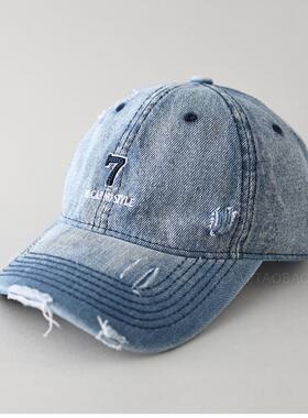 春夏款韩版数字刺绣棒球帽男女情侣款时尚简约休闲百搭遮阳鸭舌帽